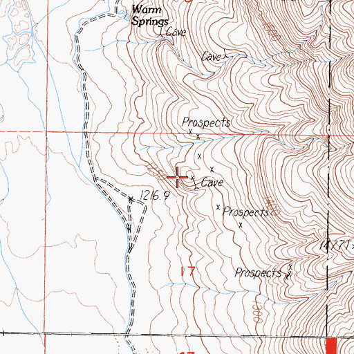 Topographic Map of Jamieson Pit, CA