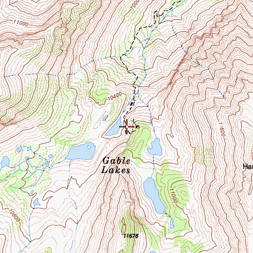 Topographic Map of Lakeview Mine, CA