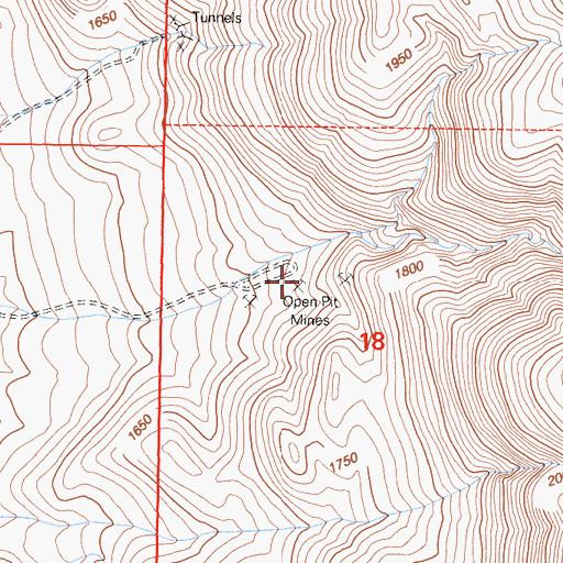 Topographic Map of White Gull Pit, CA