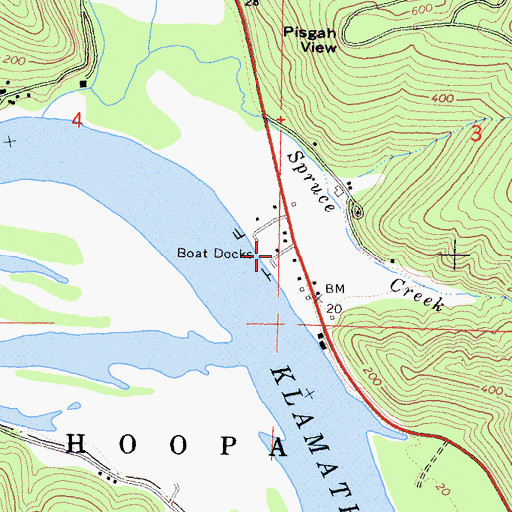 Topographic Map of Rekwoi (historical), CA
