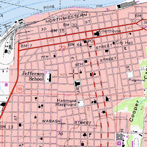 Topographic Map of Apostolic Faith Church, CA