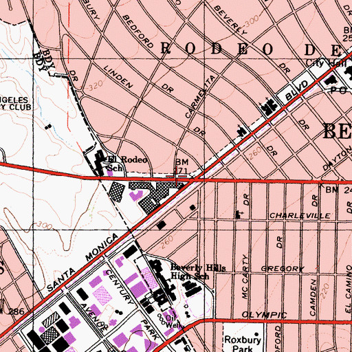 Topographic Map of Electric Fountain, CA