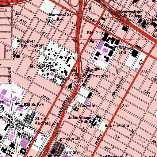 Topographic Map of Orthopaedic Institute for Children, CA