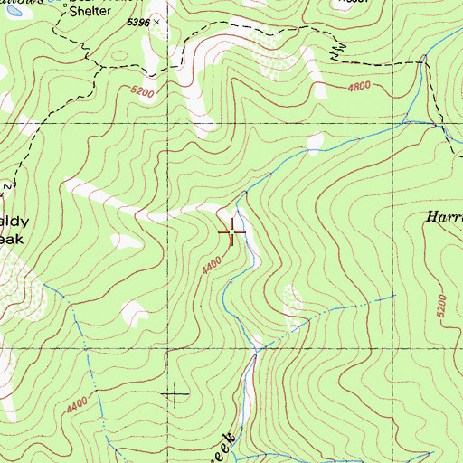Topographic Map of Herrington Ranch (historical), CA