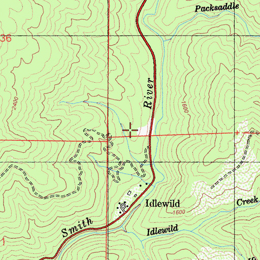 Topographic Map of Horse Flat, CA