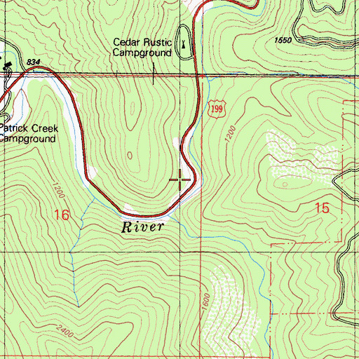 Topographic Map of Lawyers Bar (historical), CA