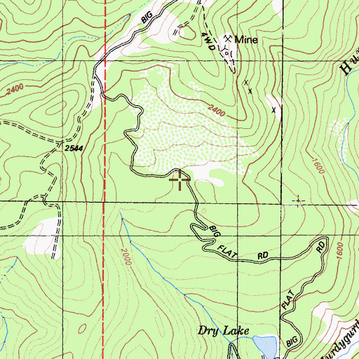 Topographic Map of Madrona Camp (historical), CA