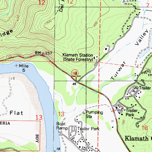 Topographic Map of Terwer School (historical), CA