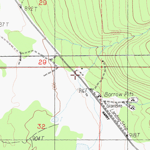 Topographic Map of Conrad Ranch, CA