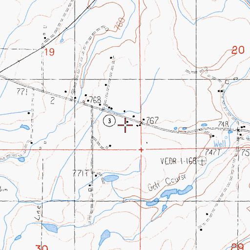 Topographic Map of Dwinell School (historical), CA