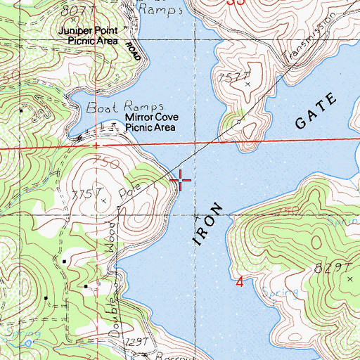 Topographic Map of Low Wood School (historical), CA