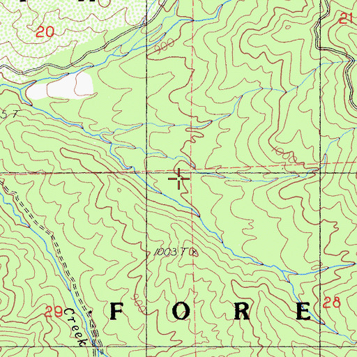 Topographic Map of Norma Mine, CA