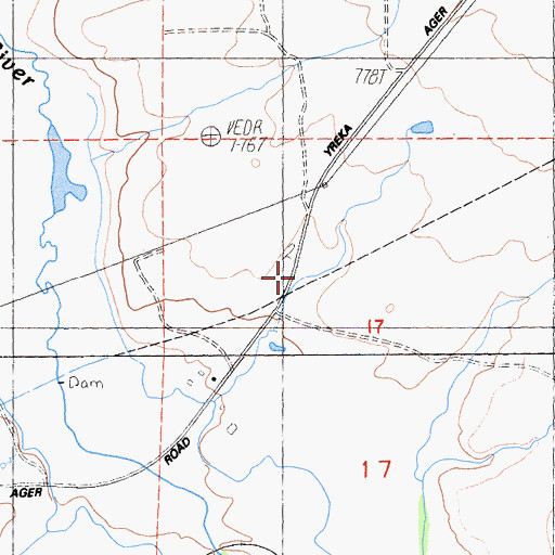 Topographic Map of Shasta River School (historical), CA