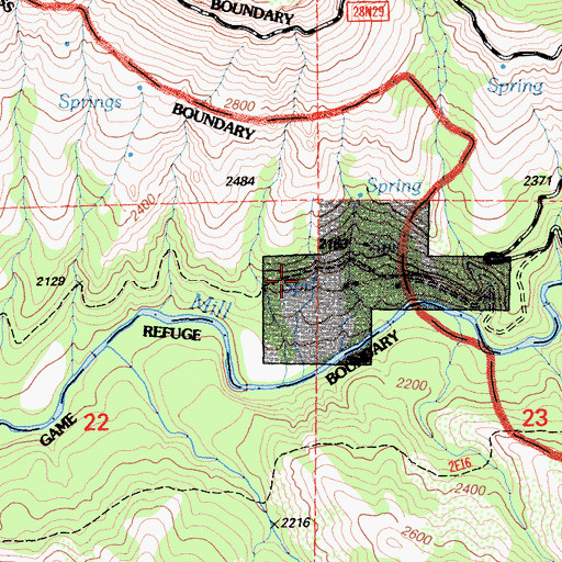 Topographic Map of Chase Place (historical), CA