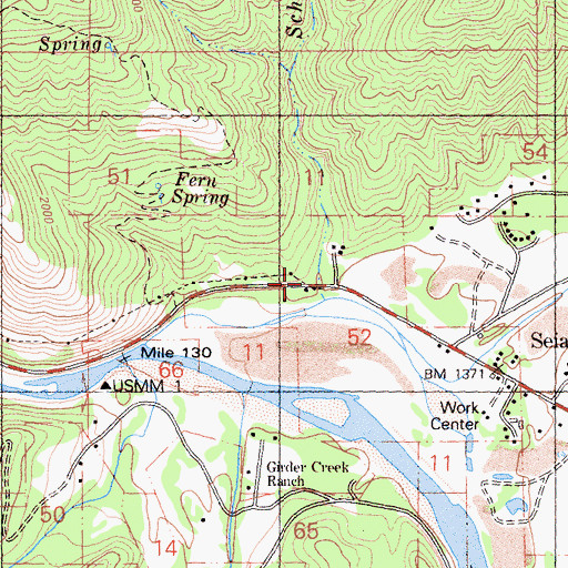 Topographic Map of Lowden School (historical), CA