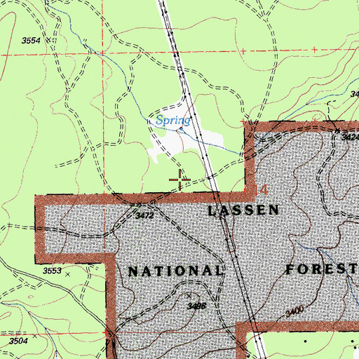 Topographic Map of Aubrey Place (historical), CA