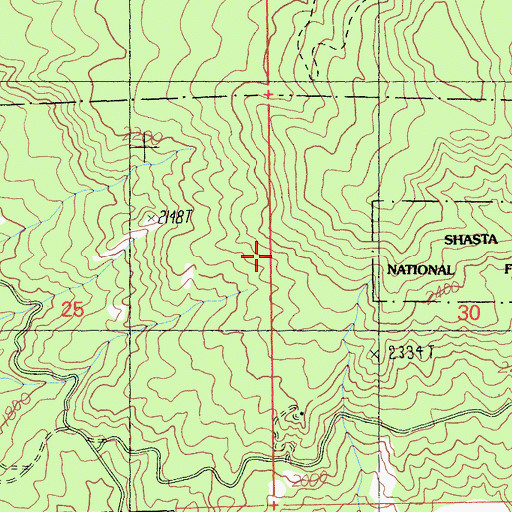 Topographic Map of Kosk School (historical), CA