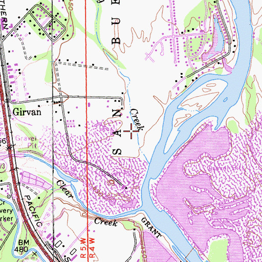 Topographic Map of Cascade Park, CA