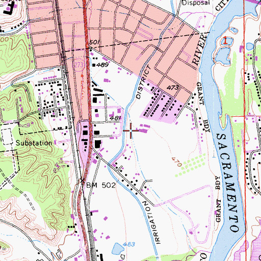 Topographic Map of Juniper Academy School, CA
