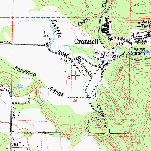 Topographic Map of Buckley Ranch, CA