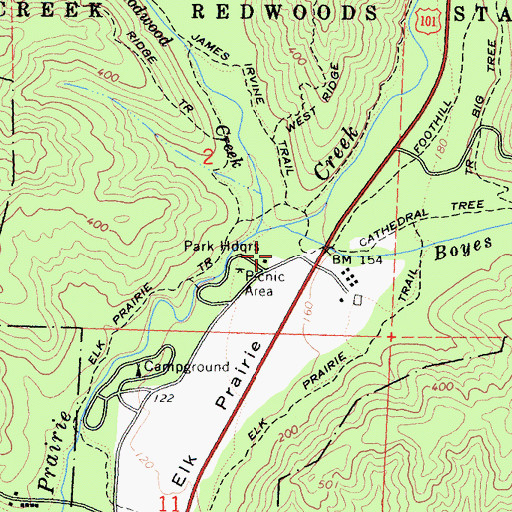 Topographic Map of Elk Grove (historical), CA