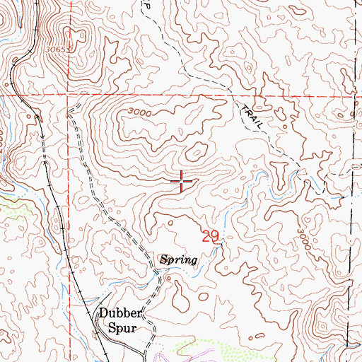 Topographic Map of Camp Sizzle Spring, CA