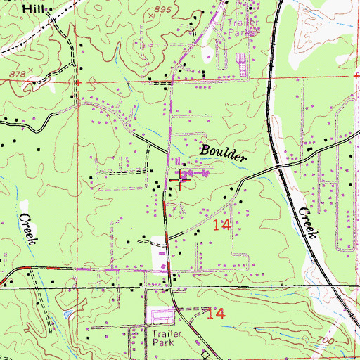 Topographic Map of Buckeye School of the Arts, CA