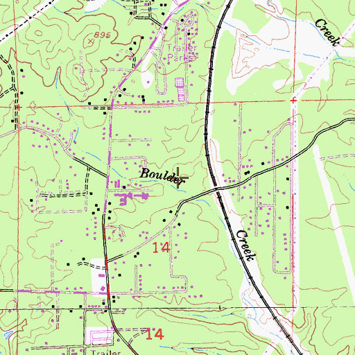 Topographic Map of Buckeye Park, CA