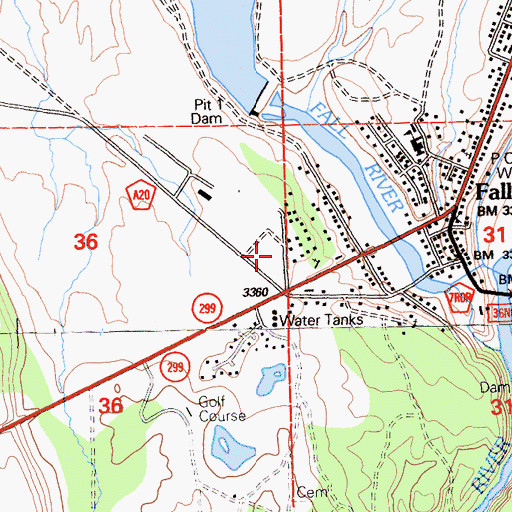 Topographic Map of Fort Crook Museum, CA