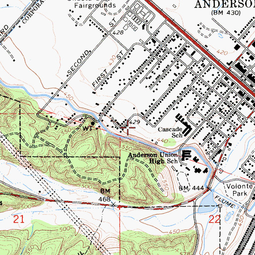 Topographic Map of Griffith Park, CA