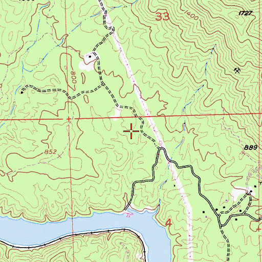 Topographic Map of Hart (historical), CA