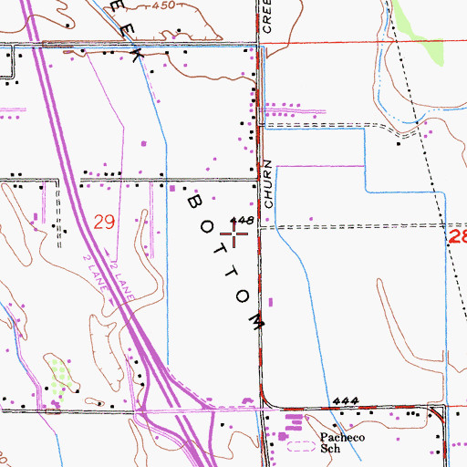 Topographic Map of Pacheco, CA