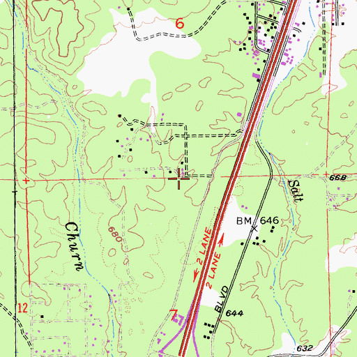 Topographic Map of Sand Flat, CA