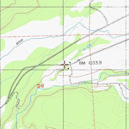 Topographic Map of Smith, CA