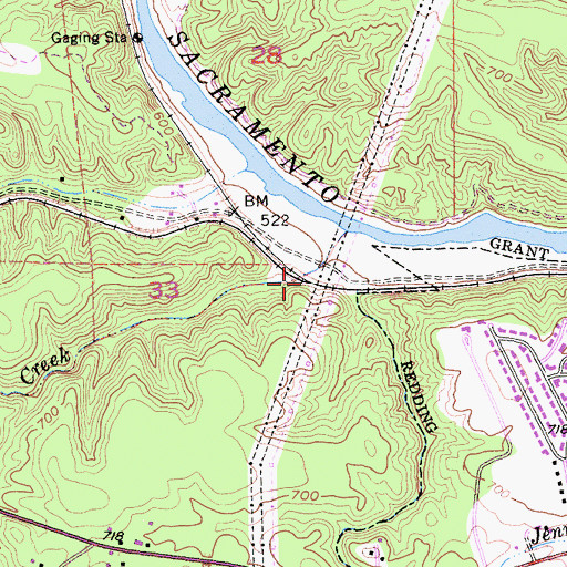 Topographic Map of Waugh (historical), CA