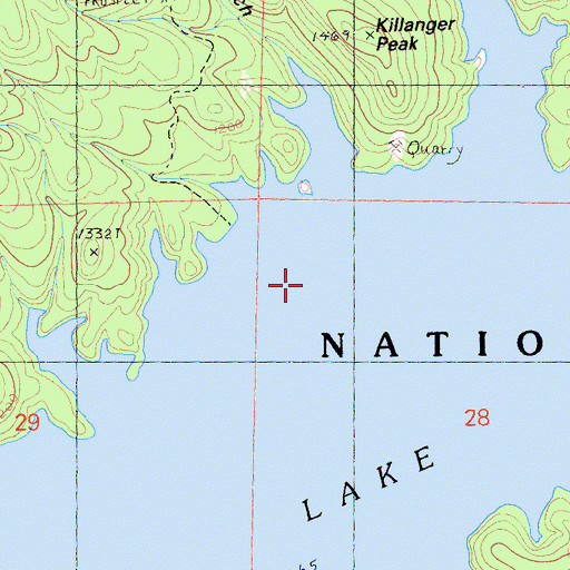 Topographic Map of Ydaloom (historical), CA