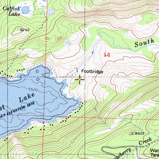 Topographic Map of Camp MacBride (historical), CA