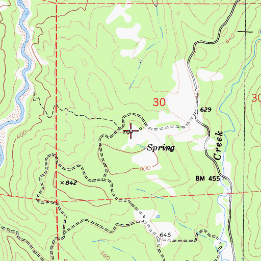 Topographic Map of Falor Ranch, CA
