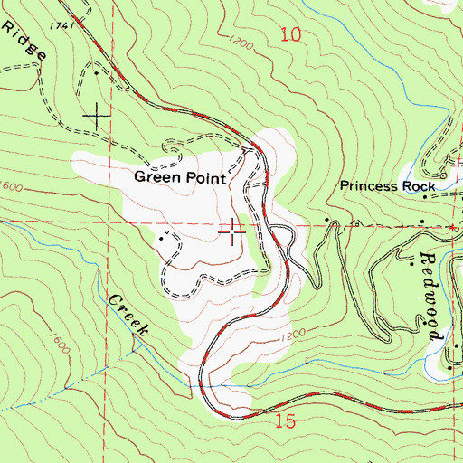Topographic Map of Larson Ranch (historical), CA