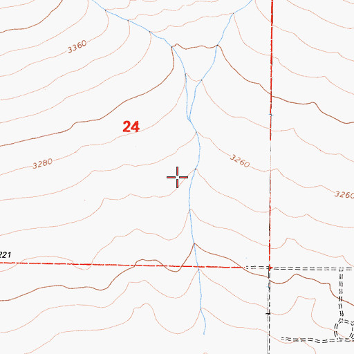 Topographic Map of Barnes Ranch (historical), CA
