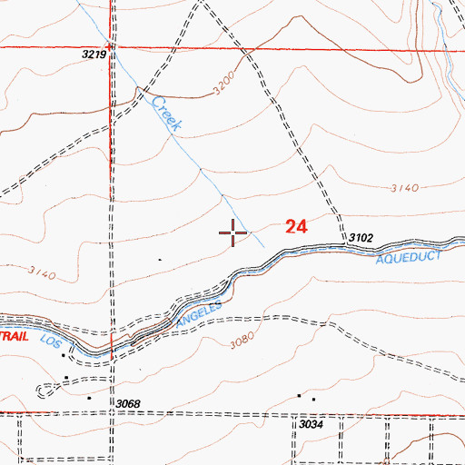 Topographic Map of Canyon Del Secretario, CA
