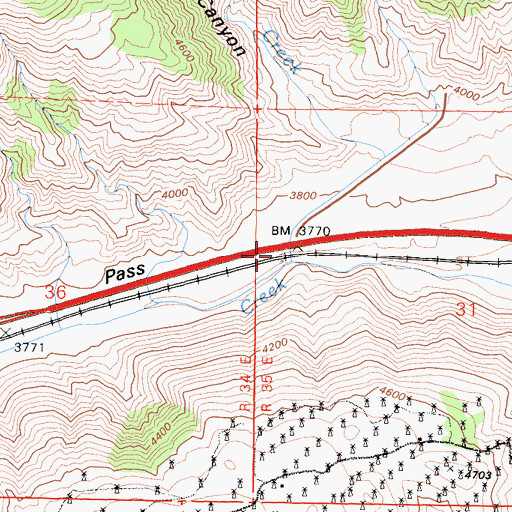 Topographic Map of La Rose (historical), CA
