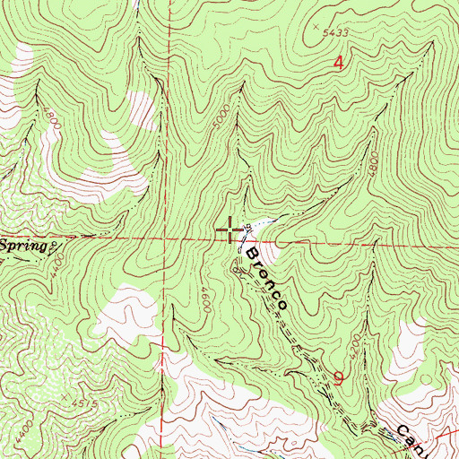 Topographic Map of Quinn Ranch, CA