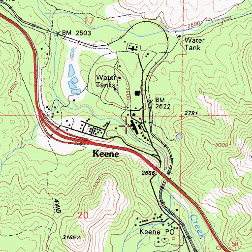 Topographic Map of Stonybrook Retreat, CA