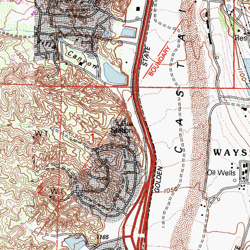 Topographic Map of Castaic Forest Patrol Station, CA