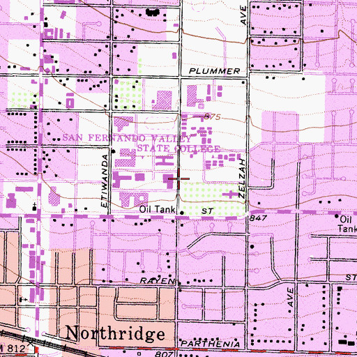 Topographic Map of Jeanne M Chisholm Hall, CA