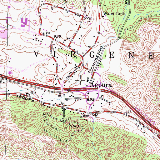 Topographic Map of Liberty School (historical), CA
