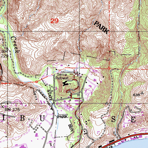 Topographic Map of Randge Ranch, CA