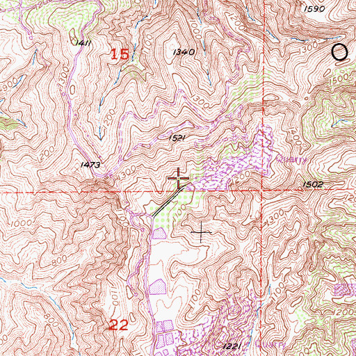 Topographic Map of Baymuir Ranch (historical), CA