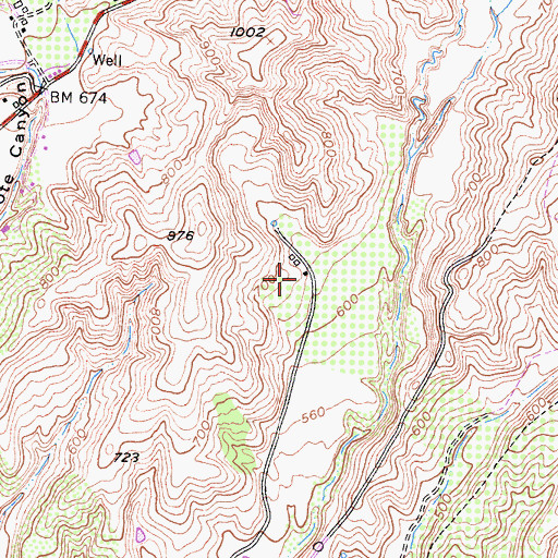 Topographic Map of Frietas Ranch, CA